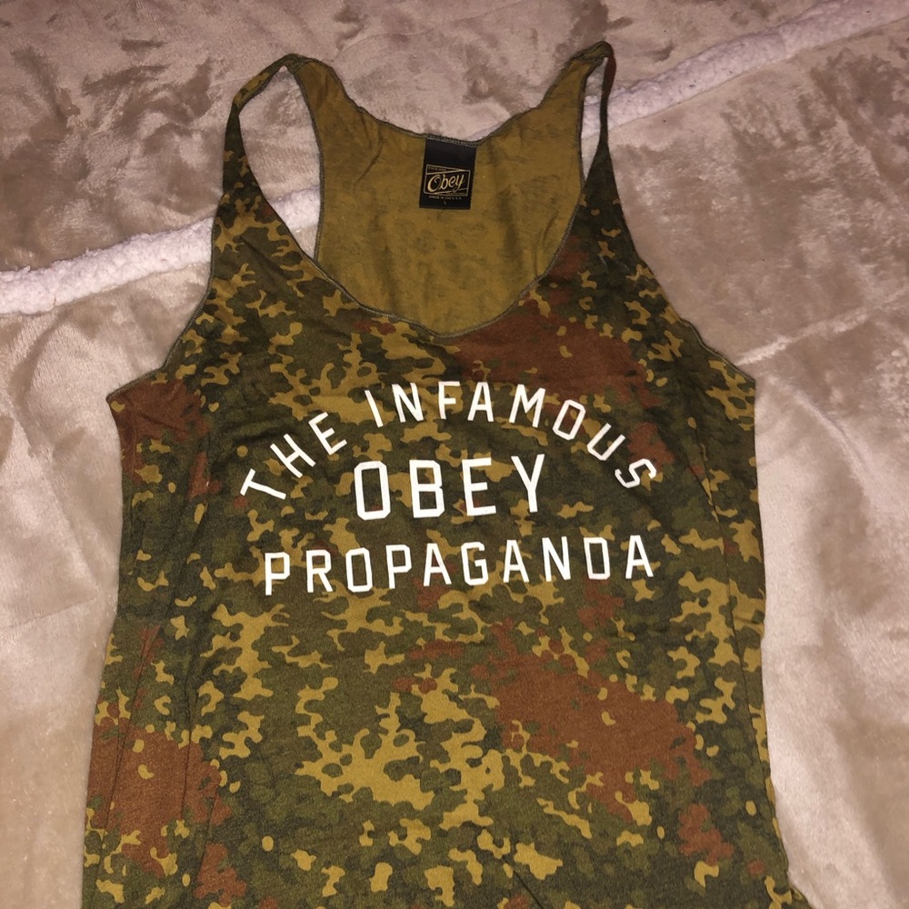 Obey Camouflage Tank Top